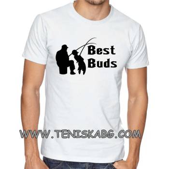 Image 1 of Fruit of the Loom Забавна тениска - Best buds