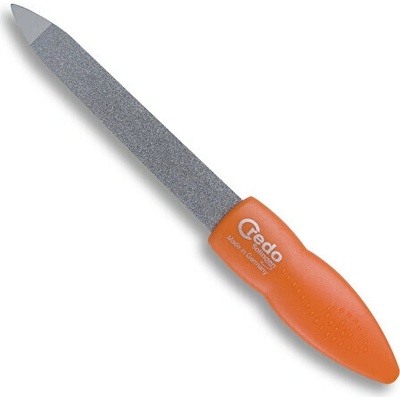 Credo Solingen POP ART zafírový pilník na nechty veľ. 5" oranžový