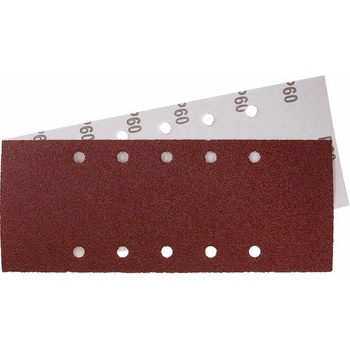 LEVIOR papier brúsny 115x280 P60, 10 otvorov 5ks / výsek
