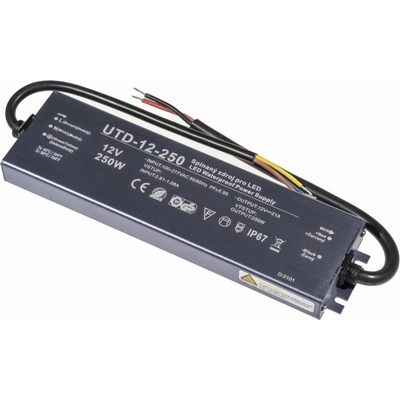 T-LED, LED zdroj 12V 250W UTD-12-250 Záruka 5 let