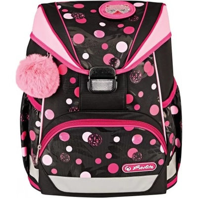 Herlitz Ученическа чанта-раница UltraLight, празна, Cats & Dots - Herlitz