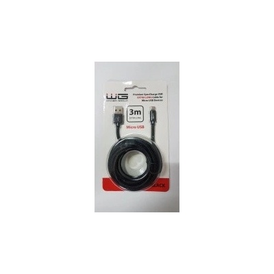 Winner datový kabel Micro USB 3m černý, 8591194087899
