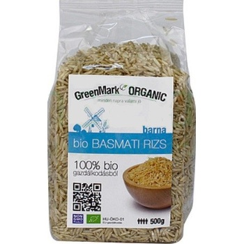 GreenMark Organic Bio Basmati rýže hnědá 0,5 kg