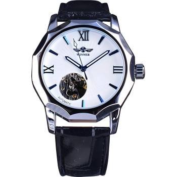 Winner Часовник Winner SO-14458 - Черен / Бял KP14458 (SO-14458)