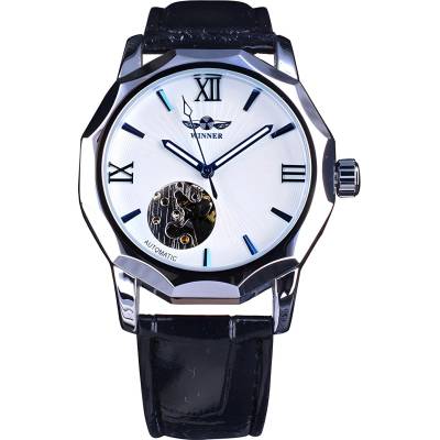 Winner Часовник Winner SO-14458 - Черен / Бял KP14458 (SO-14458)