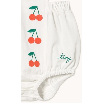 Tinycottons Бебешко боди от памук Tinycottons MINI CHERRIES TWILL BODY (SS26.315)
