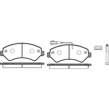 Sada brzdových platničiek kotúčovej brzdy REMSA 1275.12