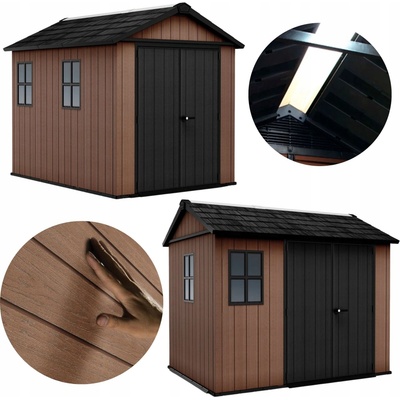 KETER NEWTON PLUS WIDE 9 x 7,5 230 x 287 x 246 cm hnedý 17212879