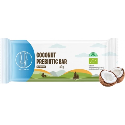 BrainMax Pure Coconut Prebiotic Bar prebiotická tyčinka Kokos BIO 60 g – Zbozi.Blesk.cz