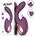 Action Vinca Triple Function with Clit Hitting Ball & Thrusting Purple