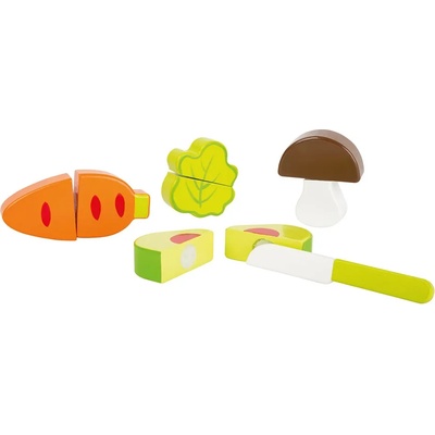 Legler Дървен комплект Small Foot - Зеленчуци за рязане, 9 части (10891)