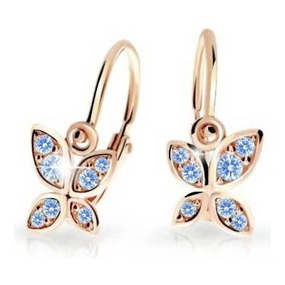 Cutie Kids Jewellery Gold Zlaté náušničky motýlci C2259
