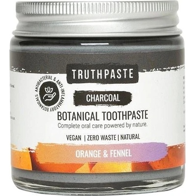 Truthpaste Charcoal prírodné minerálne s aktívnym uhlím fenikel a pomaranč 100 ml