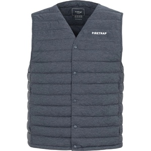 Firetrap Елек Firetrap Men's Padded Sleeveless Gilet - Dark Grey