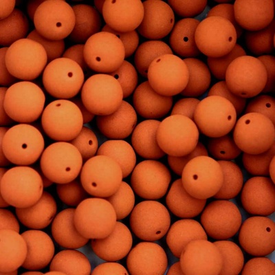 Pro Háčkování Korálek neon skleněný 8 mm 20 ks skořicový
