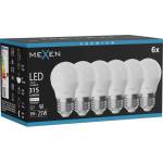 Mexen Nova 6x LED крушка E27, G45, 3W, Неутрална - 4000K, 315 lm - L101-E27-0340-01x06 (L101-E27-0340-01x06)