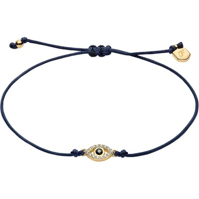 Fossil Šnúrkový náramok Evil eye Sutton Mini Moments JA7312710
