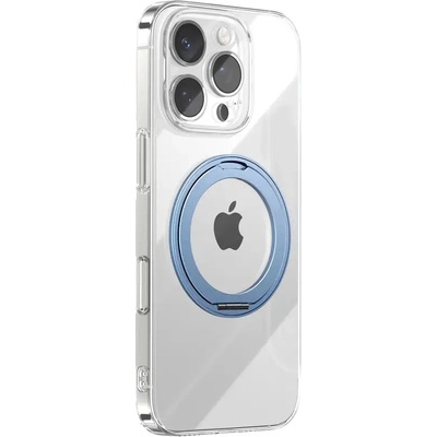 JOYROOM Калъф Joyroom JR-16JL6 за iPhone 16 Pro Max, ултратънък MagSafe, съвместим с 360° пръстен-стойка - син (JR-16JL6)