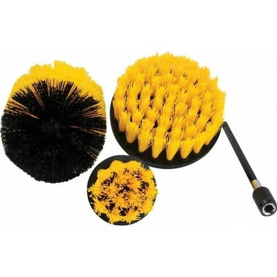 Kartáče na čistenie, uchytenie na vŕtačku 1/4", sada 4 diely - SATRA S-CLEAN4