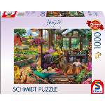 Schmidt Spiele Пъзел Schmidt от 1000 части - Градинска къщичка (58632)