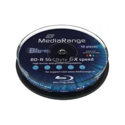 MediaRange Blu-Ray MediaRange BD-R Dual Layer 50Gb 6X (Printable) - 10 броя в шпиндел