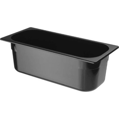 Nádoba na zmrzlinu z polykarbonátu, HENDI, 5L, Čierna, 360x165x(H)120mm