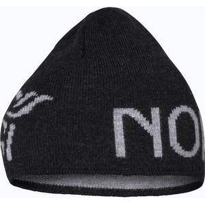 NORRONA Зимна шапка NORRONA MerinoUll Logo Beanie caviar melange