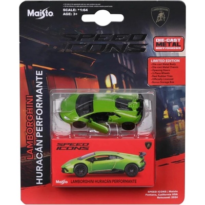 Maisto Speed Icons Lamborghini Huracan Performante zelená 1:64