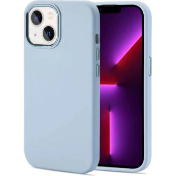 GKK Луксозен Силиконов Калъф за iPhone 14 Plus, GKK Liquid Soft Case, Син (9589046925634)