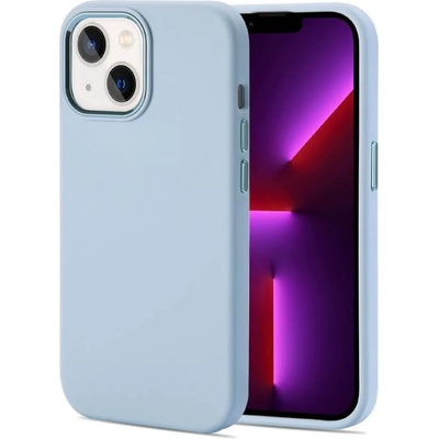 Tech-Protect Луксозен Силиконов Калъф за iPhone 14 Plus, Tech-Protect Liquid Soft Case, Син (9589046925634)