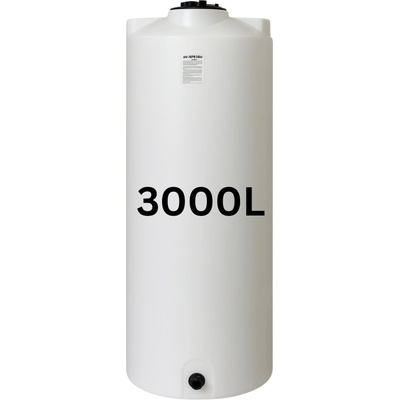 MAVIL Резервоар за питейна вода mavil, цилиндричен вертикален 3000 л (бял) (3-3000)