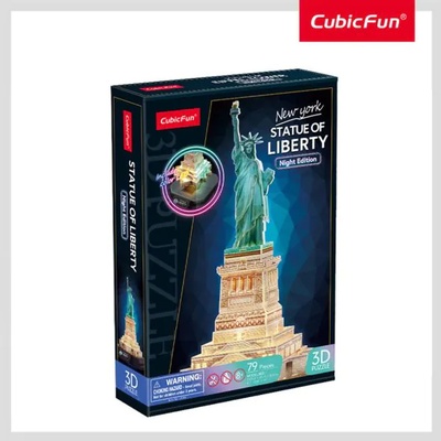 CubicFun Пъзел 3D Statue of Liberty New York Night Edition с LED светлини (8406)