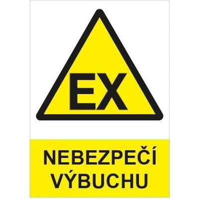 Značka výstrahy - EX Nebezpečí výbuchu, Fólie A4