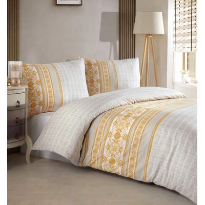 TiaHome obliečky bavlna Angelika gold 90x70+140x200cm