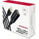 Axagon ADR-215 USB 2.0 A-M -> A-F aktivní prodlužovací / repeater, 15m