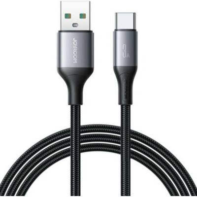 Joyroom S-A28 opletený nabíjecí a datový USB-A na USB-C 1m černý