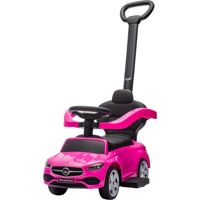 Chipolino Кола за яздене с дръжка Chipolino - Mercedes C-Class, розова (ROCMB02505PI)