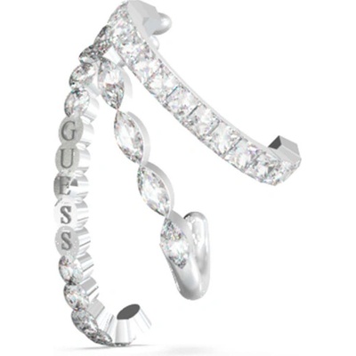 Guess Originální single třpytivá náušnice Crazy Earrings JUBE03296JWRHT