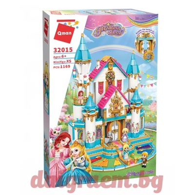 Qman Конструктор qman Замъкът с цветята 32015 (q32015)
