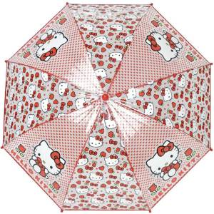 CYP BRANDS Чадър Cyp brands Rose Hello Kitty umbrella - Orange (Transparent / Red)