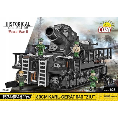 COBI 2560 World War II Německé samohybné dělo Karl-Gerät 040 ZIU