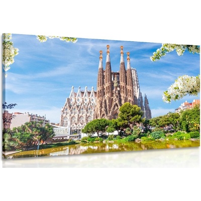 Obraz katedrála v Barceloně - 60x40