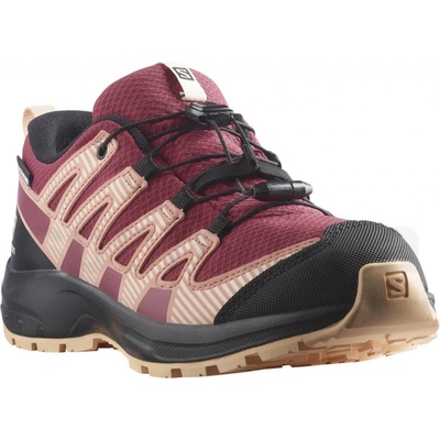 Salomon XA PRO V8 CSWP J L41614400 earth red/black/almond cream – Zboží Dáma