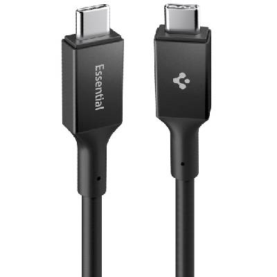 Основен 240W кабел за зареждане и данни - USB-C към USB-C - 1, 2 м - черен (92163)