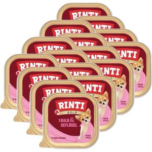 RINTI Ваничка Rinti Gold Mini Adult телешко и птиче 16 x 100 г