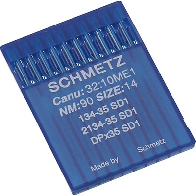 Strojové jehly pro průmyslové šicí stroje Schmetz 134-35 SD1 90