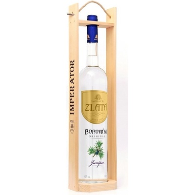 Imperátor Borovička Zlatá 42% 1,5 l (kazeta)