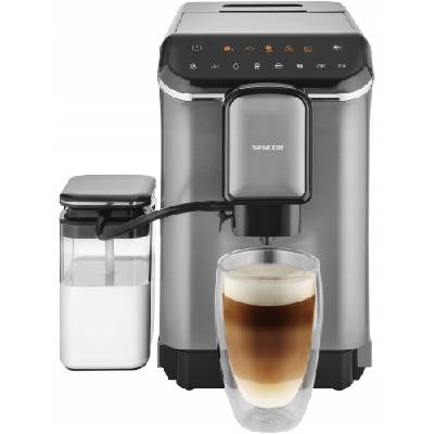 Automatický kávovar na espresso Sencor SES 8000BK 1350 W strieborný/sivý