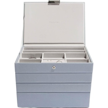 Stackers Ковчеже за бижута Stackers четворен cлassic сивкавосиньо (73408)