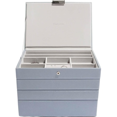 Stackers Ковчеже за бижута Stackers четворен cлassic сивкавосиньо (73408)